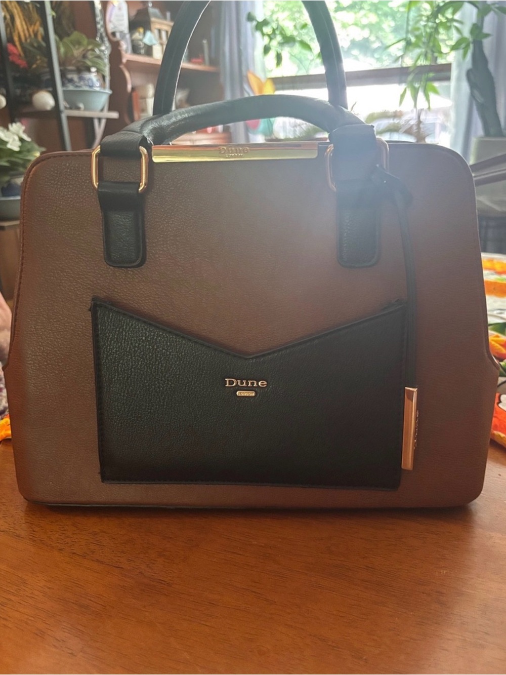 Dune London black and brown purse